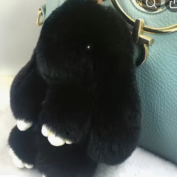 Large Rabbit keychain, bag accessory - Picture 1 of 2